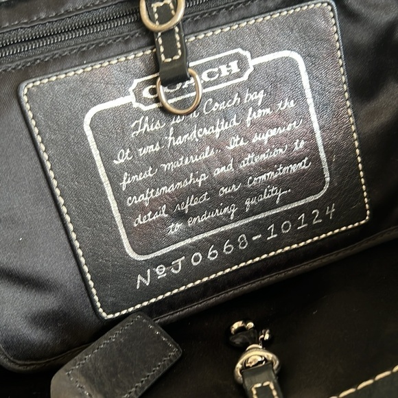 Coach Black Stripe Signature Bag - Picture 16 of 16